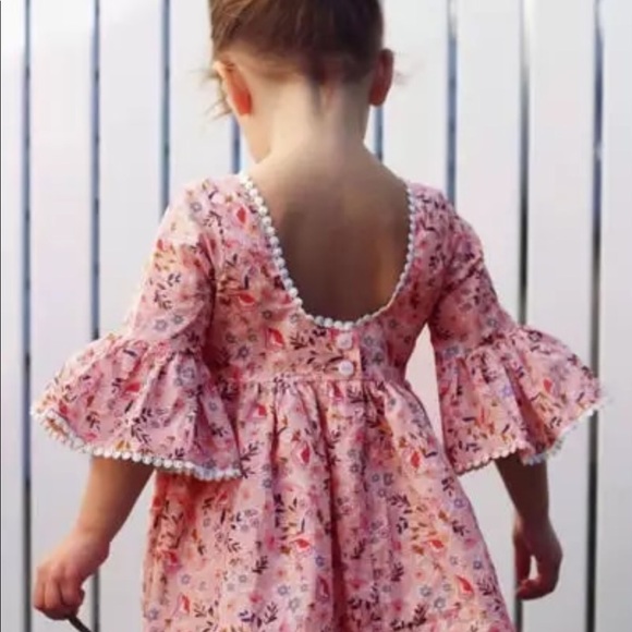 •REBOOTED!•2X HP•Boho Minimalist Flare Slv Dress• - Picture 3 of 8